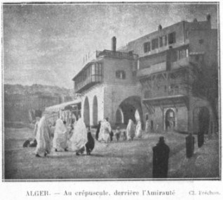 carte postale ancienne de la ville d'alger
