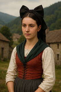 image d'une jeune alsacienne au XIXe siècle