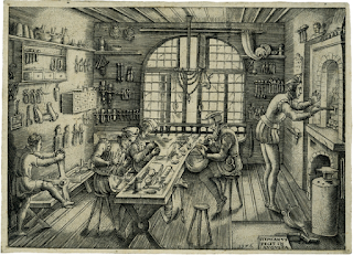 Atelier arquebusier XVIIe siècle Normandie armes à feu artisan