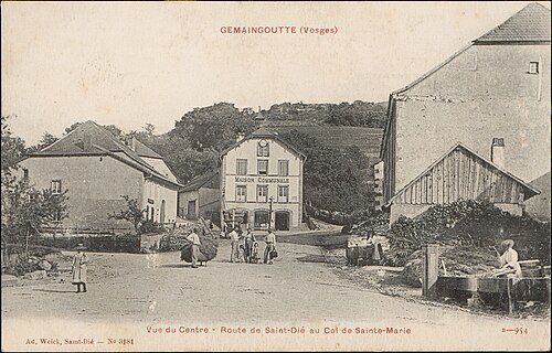 arte postale Gémaingoutte Vosges XIXe siècle migration famille Gaxatte