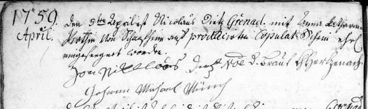 Louis Dutz soldat Pirmasens Palatinat généalogie Alsace XVIIIe siècle