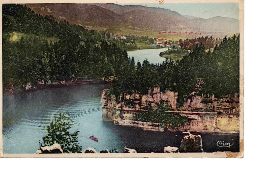 Carte postale ancienne de Villers dans le Doubs, entrée des Bassins du Doubs