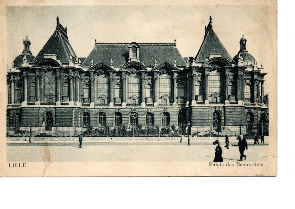 Carte postale ancienne de Lille représentant le Palais des Beaux-Arts