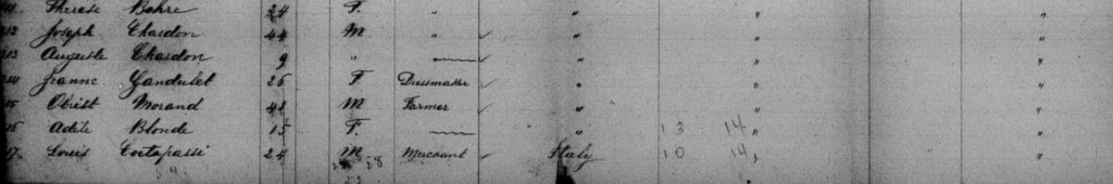 liste passager Labrador 1879